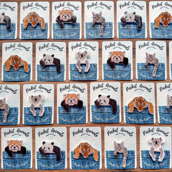 Pocket animalプラ板ブローチ　ベンガルトラ 5枚目の画像