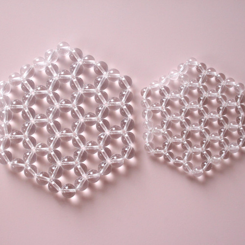 ヘキサゴンマット(約8×9cm) 8mm 天然水晶AAA(ブラジル産) その他