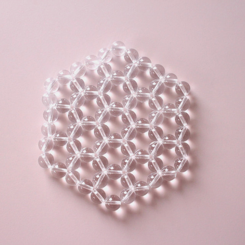 ヘキサゴンマット(約8×9cm) 8mm 天然水晶AAA(ブラジル産) その他