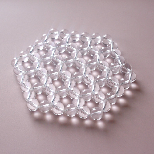 ヘキサゴンマット(約8×9cm) 8mm 天然水晶AAA(ブラジル産) その他