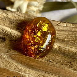 黄金のキラめき♢トップグレード♢ナチュラル バルティックアンバー ルース 06 天然石 天然色 1枚目の画像
