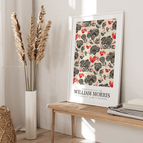 優雅的植物圖案威廉莫里斯室內海報外國藝術/5347 第2張的照片