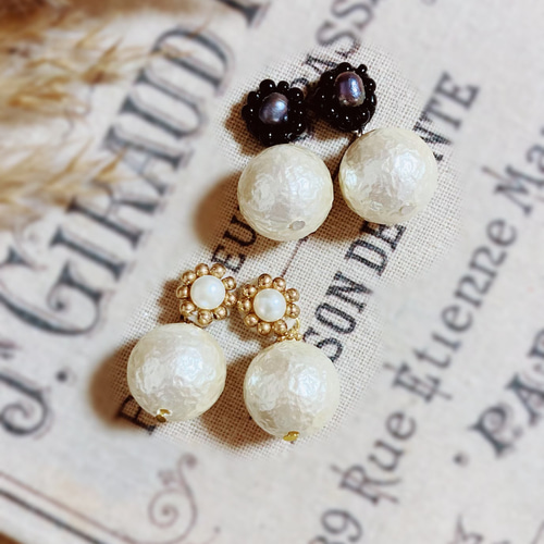 374 パール ゴールド 華やか 卒業式 入学式 ピアス イヤリング 大ぶり 41a46e827819d40a968e2bdd42a56f