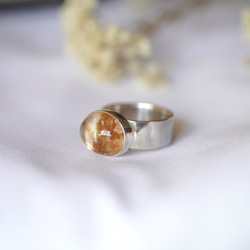 [送料当方負担] SV925 Oval Garden Quartz Arabesque Ring(RAR12_GQ) 3枚目の画像