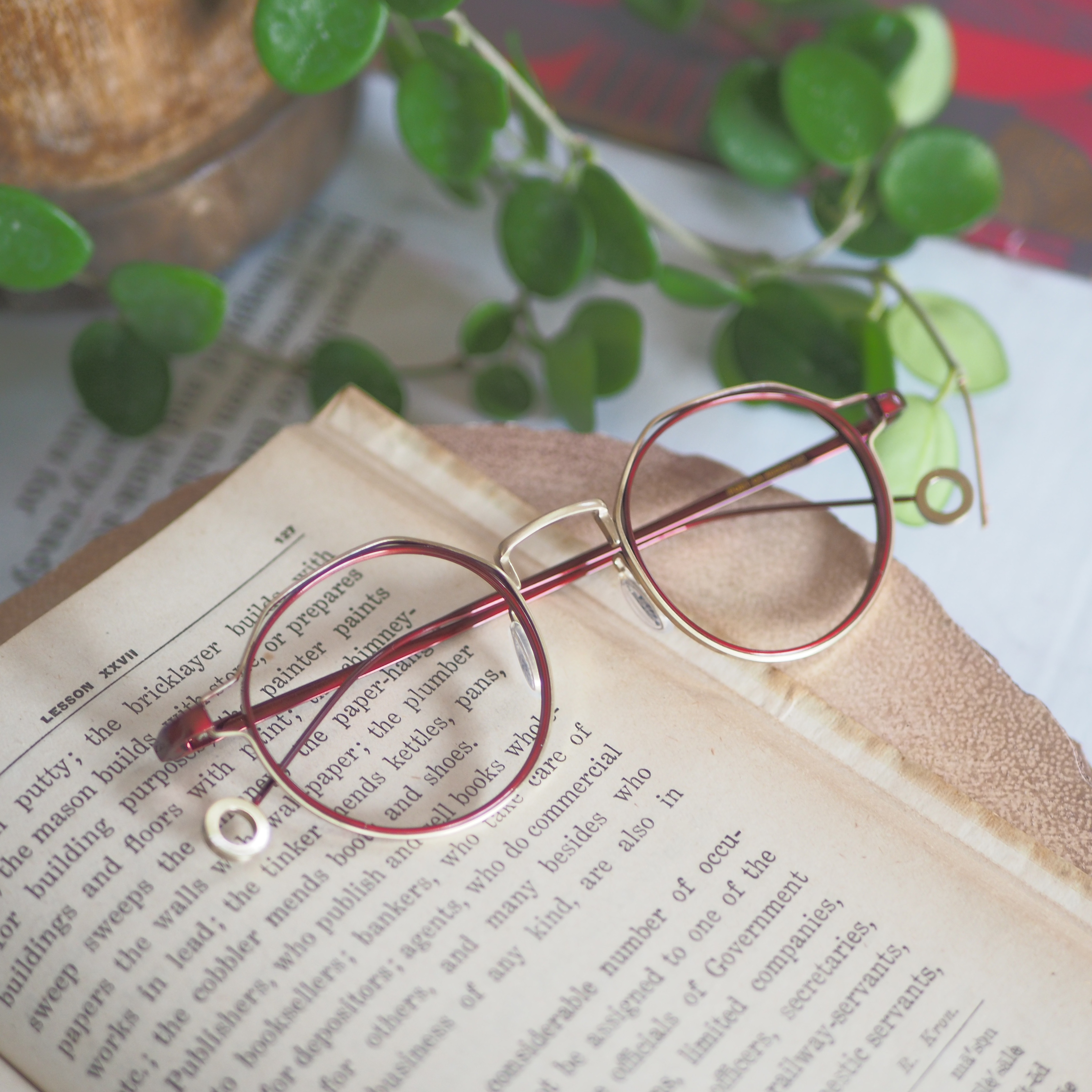 《オールチタン素材》ポリゴンイレギュラーフレーム｜バーガンディー｜老眼鏡・だてメガネ・近視用・遠近・サングラス作成OK 14,200円