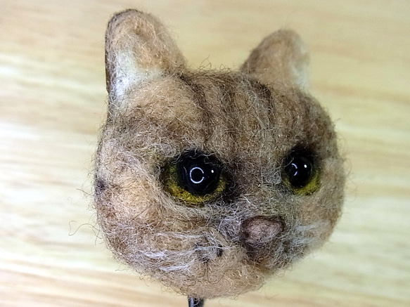 【羊毛フェルト】可愛い猫のブローチ！ 7枚目の画像