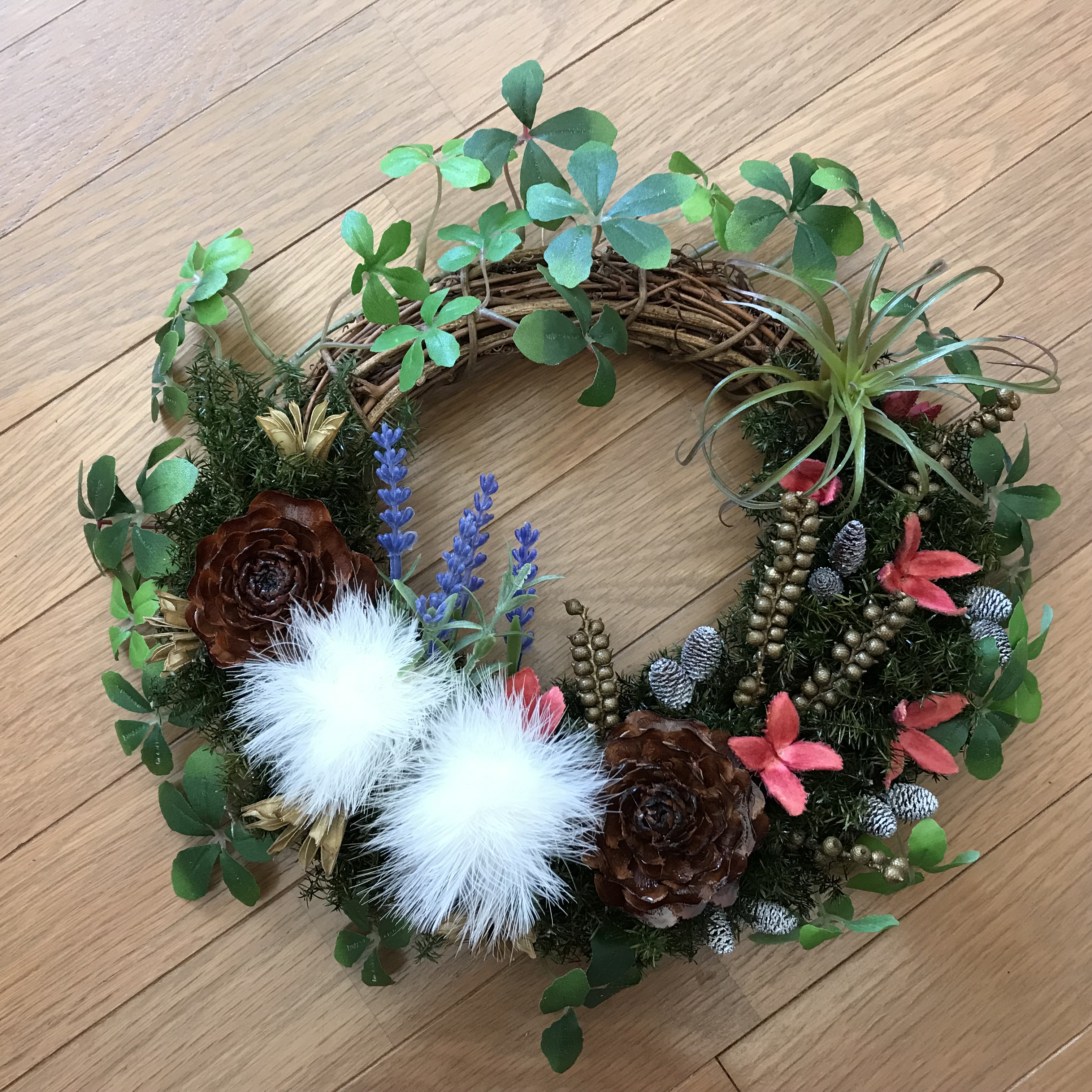《新作》シダローズとシュガーバインの不思議な森のボタニカルリース（最大33cm＊1点限定） 4,896円