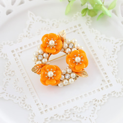 オレンジ（橙） ブローチ の人気通販｜Creema(クリーマ) 国内最大の