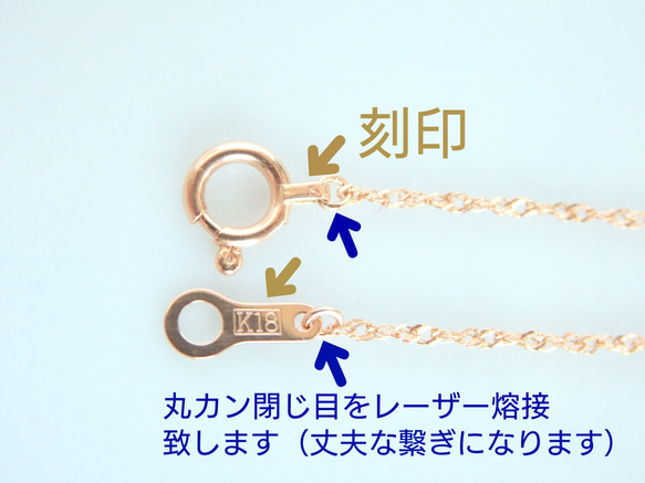 新作　k18ブレスレット ピンクゴールド　スクリューチェーン　1.1㎜幅　アンクレット つけっぱなし　数量限定 2枚目の画像