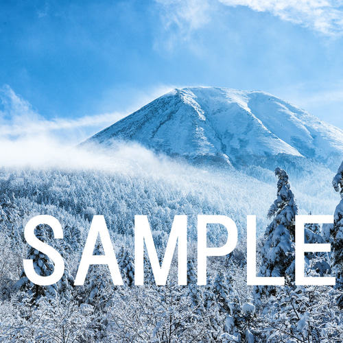 御嶽山 日和田富士冬景色 インテリアアートポスター IVYL-093 山岳