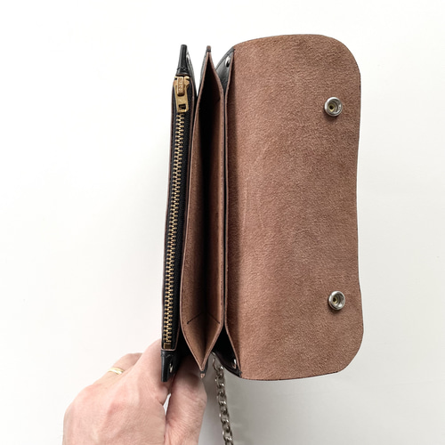 トラッカーウォレット2型 チェーン付き デッドストックタロンジッパー
