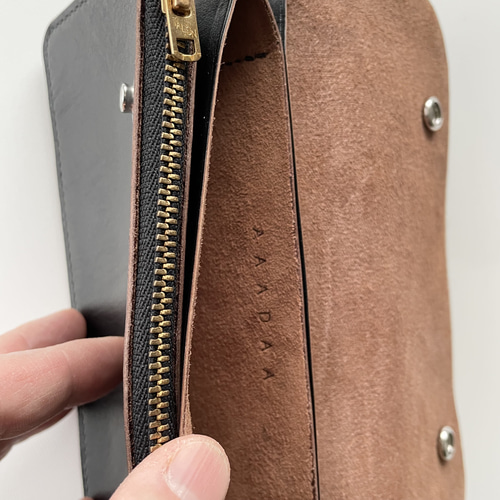 トラッカーウォレット2型 チェーン付き デッドストックタロンジッパー