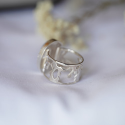 [送料当方負担] SV925 Banded Agate Arabesque Ring(RAR01SV_BA#16) 5枚目の画像