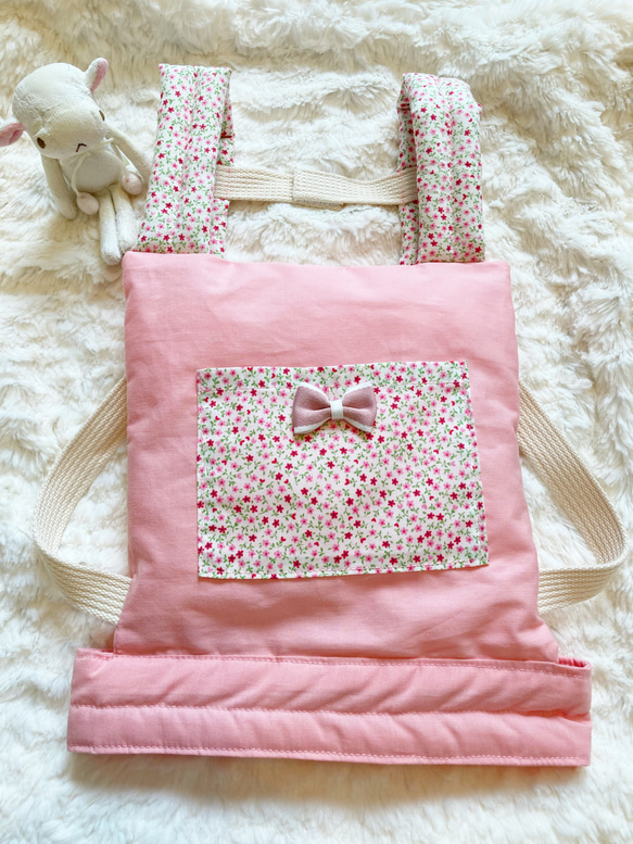 抱っこ紐 おんぶ紐 ドールキャリア ハンドメイド 人形 ピンク