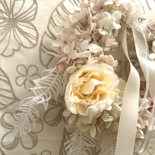 478» ◤完売致しました◢ 淡い色合い*リース*紫陽花*山シダ