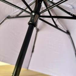 日傘 雨傘 折りたたみ傘 逆さま傘 骨8本 竹ハンドル 晴雨兼用  完全遮光 UPF50 99％UVカット パープル 7枚目の画像