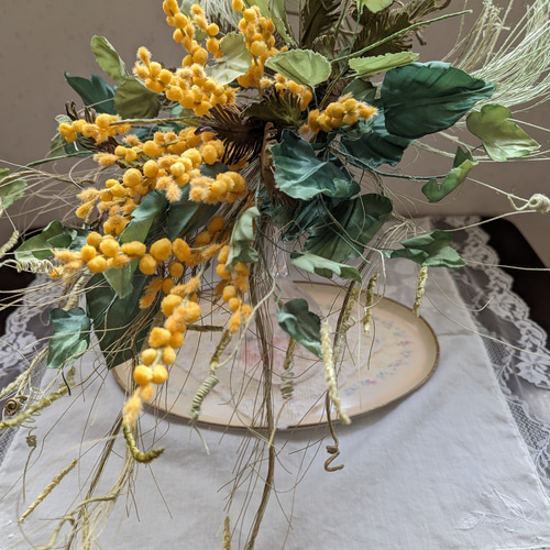 9.ミモザスワッグ ミモザスワッグ9 リース ◇JUN◇ 通販 3719407｜Creema(クリーマ)