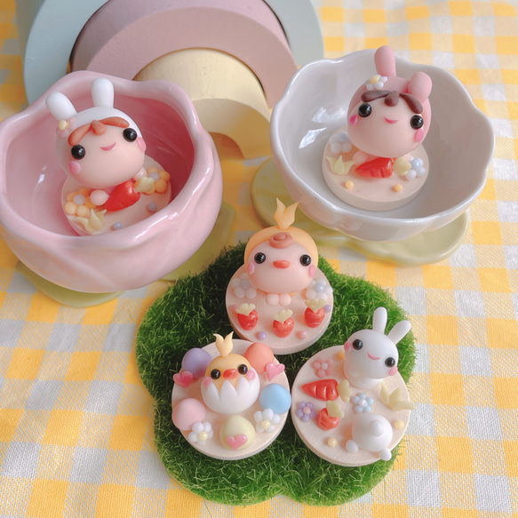 品良く着こなすため イースター＞集めてかわいい♡シリーズ/うさぎ・ひよこ 人形