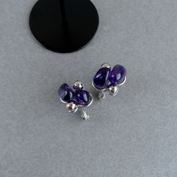 amethyst×silver ピアス/イヤリング 6枚目の画像