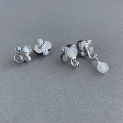 amethyst×silver ピアス/イヤリング 8枚目の画像