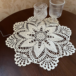 ハンドメイド レース編み ドイリー ハンドメイド レース編みドイリーNo.45 その他インテリア雑貨