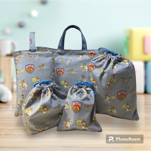 ｛最終価格｝ハンドメイド　レッスンバッグ　靴袋　コップ袋　お着替え袋　体操着袋 入園セット 入学セット 7点 レッスンバッグ シューズケース 体操着袋