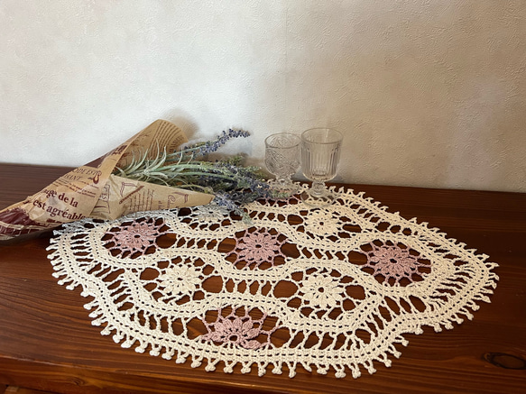 樹里レース編みドイリーお花モチーフホワイトハンドメイド 樹里様専用レース編みドイリーお花モチーフホワイトハンドメイド