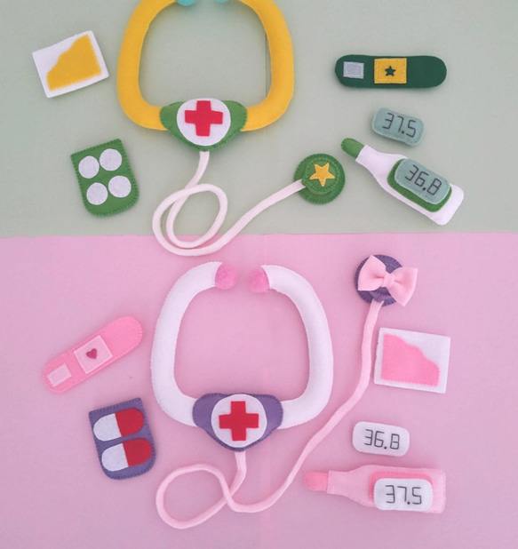 36 フェルトままごと　お医者さん　オーダーページ 36 フェルトままごと お医者さん オーダーページ 36 フェルトままごと