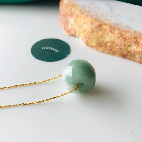 P210-921] ジェイド JADE ヒスイ 本翡翠 ペンダント ミャンマー産