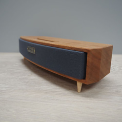 木製　iphoneスタンド　スピーカー 2枚目の画像