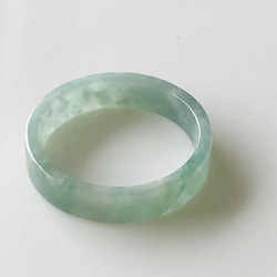R300-0054］ ジェイド JADE ヒスイ 本翡翠 くりぬき リング ライト