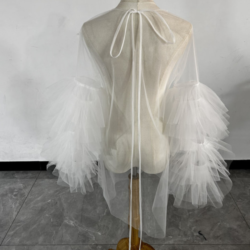 ホワイトフリルボレロ