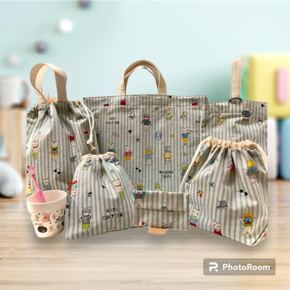 レッスンバッグ 上履き入れコップ袋