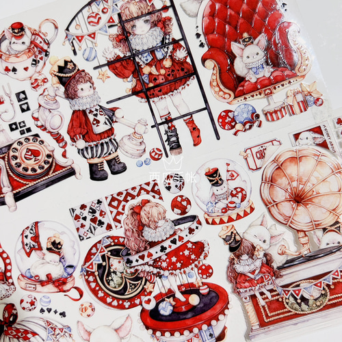 海外 人物 マスキングテープ 切り売り 女の子130種セット 【公式通販】