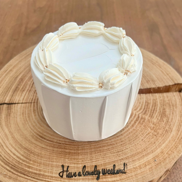 手のひらサイズ✨ホイップクリームクレイケーキ 土台 雑貨・その他