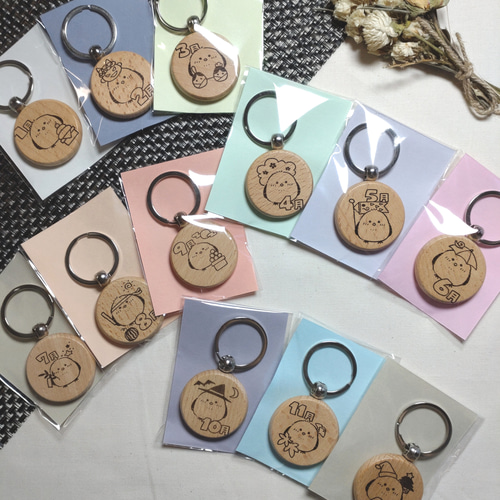 なん＊確認用 お名前入りオーダーメイド木製キーホルダー♫ なん＊31点 お名前入りオーダーメイド木製キーホルダー♫ なん＊31点