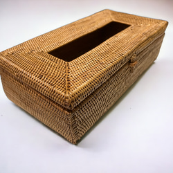 伝統工芸 アタ細工 アタ製　ティッシュケース　ティッシュBOX ティッシュボックス キッチンペーパー ホルダー　 7枚目の画像