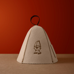 CHILL GIFT 整うヒヨコのサウナハットギフト サウナが"好き"な方への贈り物 SAUNA ROOM(ベージュ) 6枚目の画像