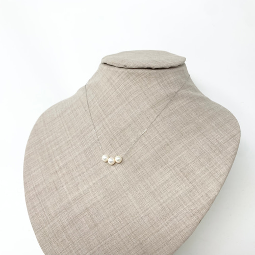 特集掲載】プラチナ 6.5mm 毎日着けたくなる 3連 あこや真珠 スルー