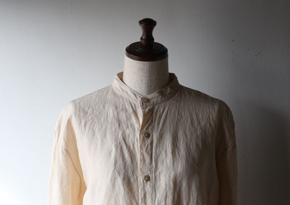 Linen relaxed shirts "Sakura" 2枚目の画像