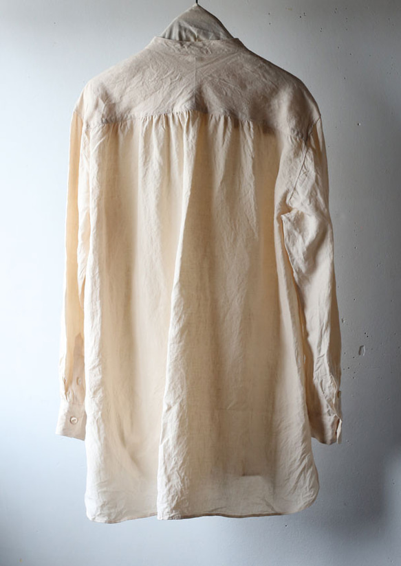 Linen relaxed shirts "Sakura" 12枚目の画像