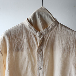 Linen relaxed shirts "Sakura" 8枚目の画像