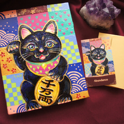 【今人気！】富を引き寄せる✦お守りカード「招き猫カード」Abundance 3枚目の画像