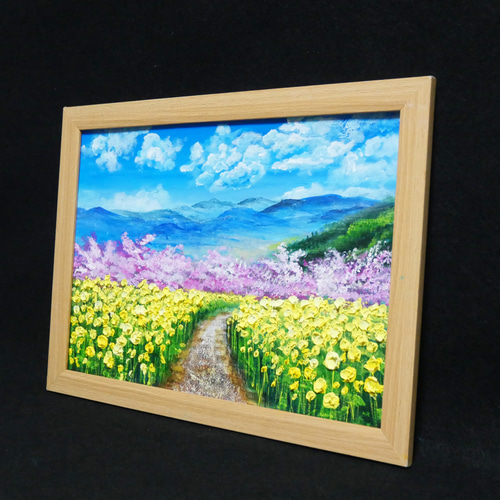油絵 油彩 油彩画 絵 絵画 【桃源郷春まつり】 絵画 HR 通販