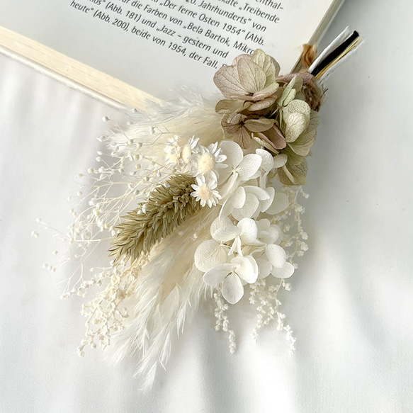 ミニスワッグ㉙ Sサイズ花束 / ニュアンスピンク×ホワイト系 / プリザ  