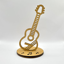 クラシックギターオーナメント】オリジナル、木製、レーザー彫刻、名