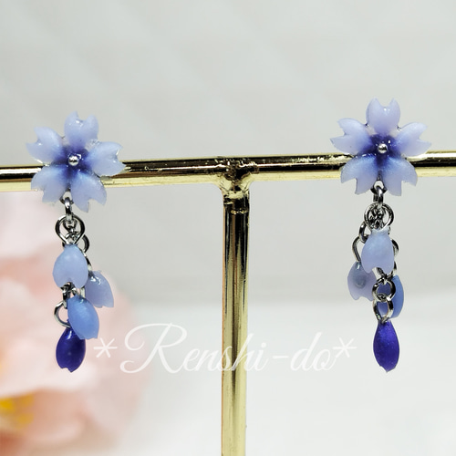 春限定・新作】寒桜～かんざくら～ ピアス／イヤリングへ変更OK