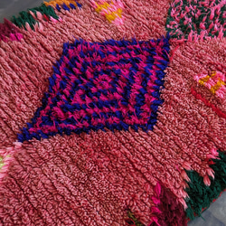 <ヴィンテージ> モロッコ ラグ カーペット ボシャルウィットラグ-No2 (164×87cm)　絨毯 5枚目の画像