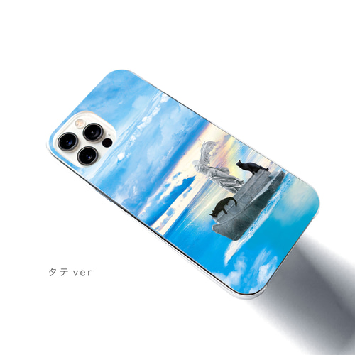 おさんぽネコinルーヴル スマホケース サモトラケのニケ iPhoneケース