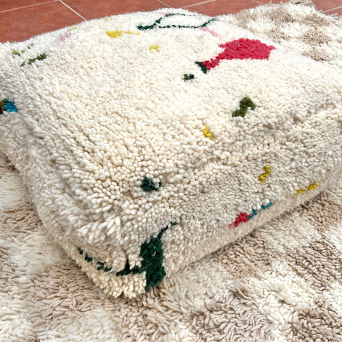 モロッコ プフ pouf アジラル オットマン クッション ラグ 130 【公式